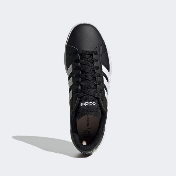 adidas Grand Court Base 2.0 Erkek Siyah Günlük Spor Ayakkabı