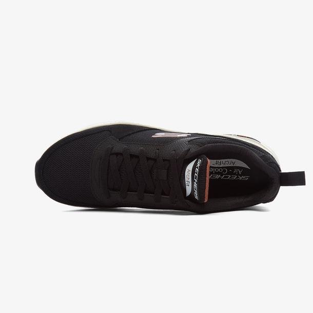 Skechers Arch Fit-Servitica Erkek Siyah Günlük Spor Ayakkabı