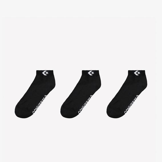 Converse Mesh Logo 3'lü Kadın Siyah Çorap