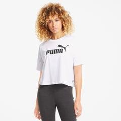 Puma Ess Cropped Logo Tee Kadın Pembe Crop T-Shirt