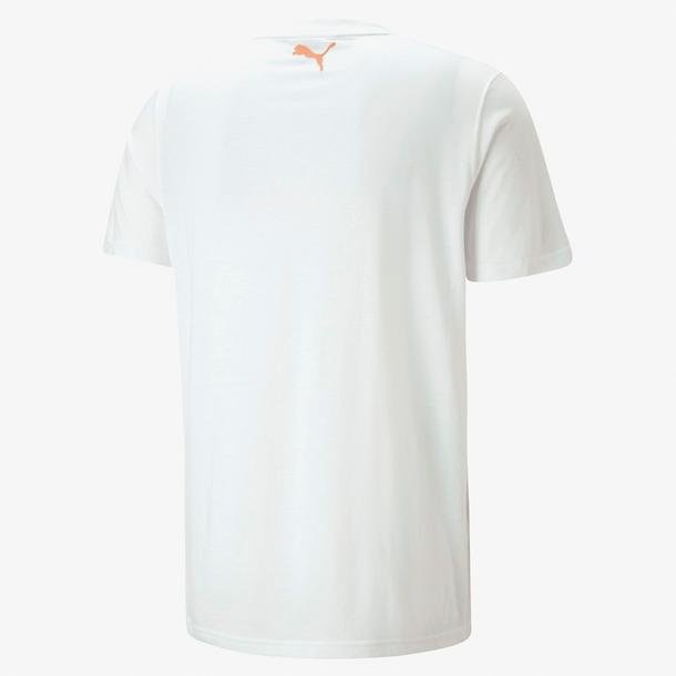 Puma Perimeter Erkek Beyaz Bisiklet Yaka T-Shirt