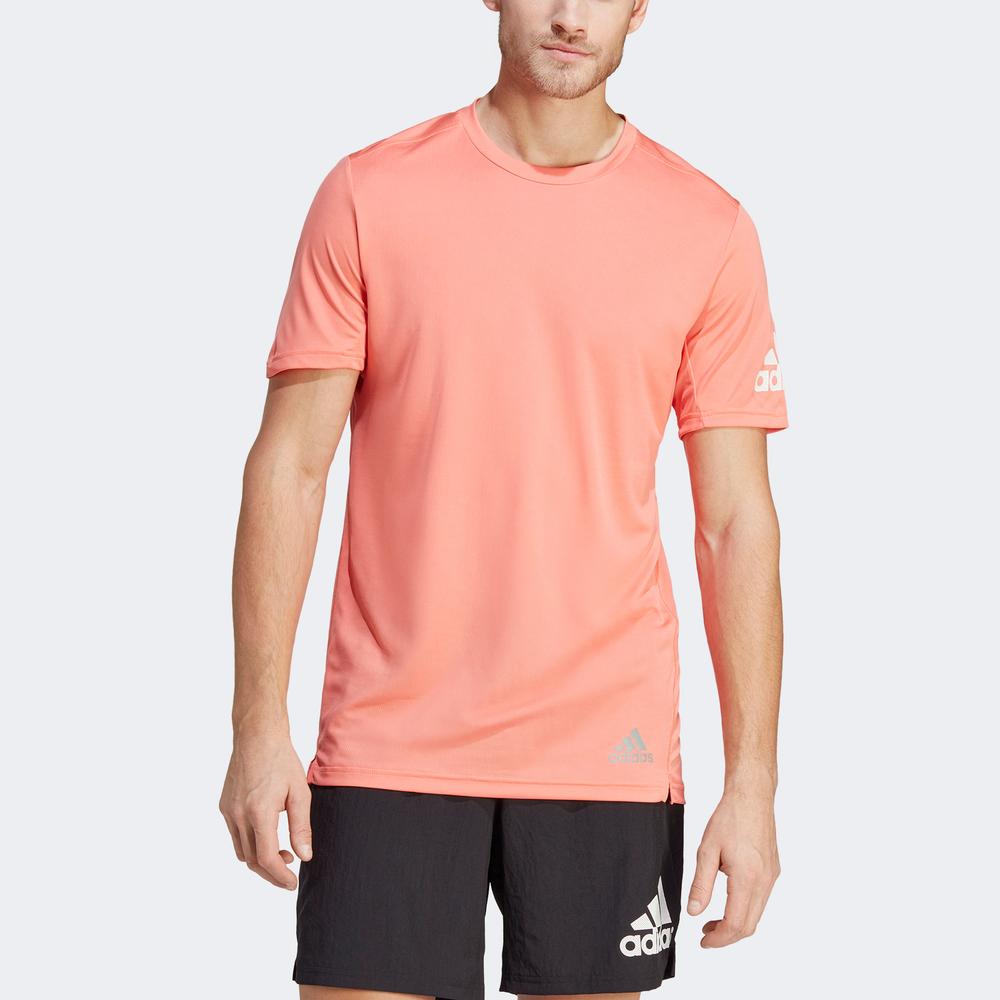 adidas Run It Erkek Pembe Koşu T-Shirt