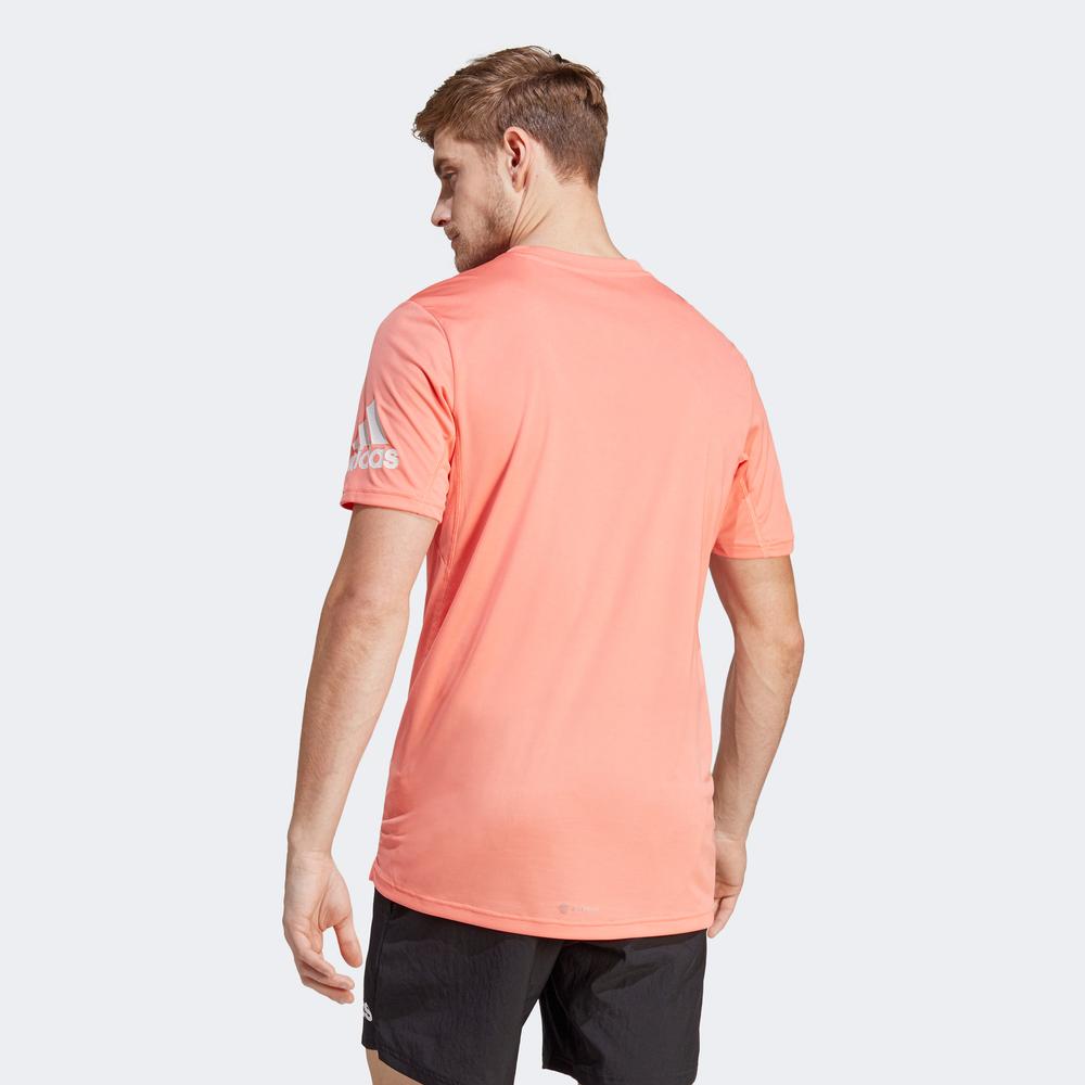 adidas Run It Erkek Pembe Koşu T-Shirt