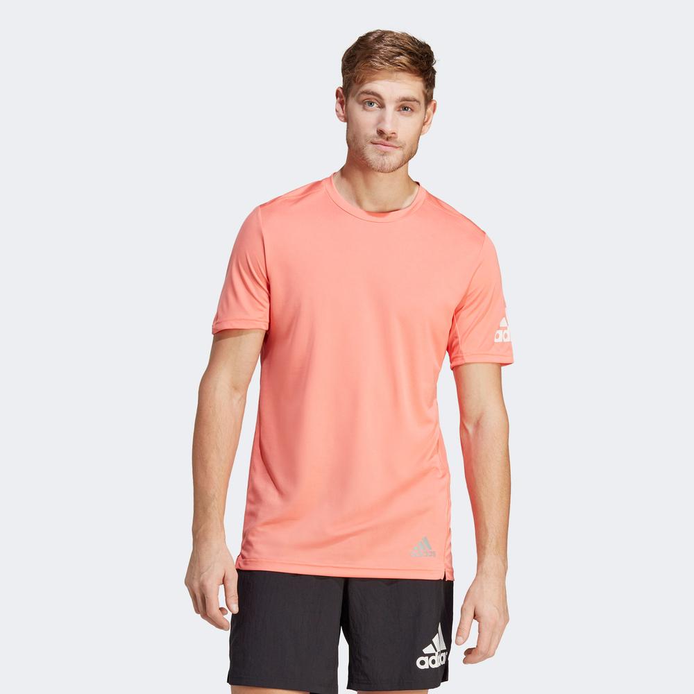 adidas Run It Erkek Pembe Koşu T-Shirt