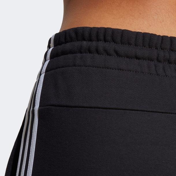 adidas Essentials 3-Stripes French Terry Cuffed Kadın Siyah Günlük Eşofman Altı