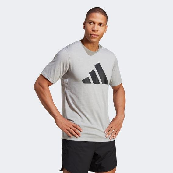 adidas Tr-Es Fr Logo Erkek Gri Günlük T-Shirt