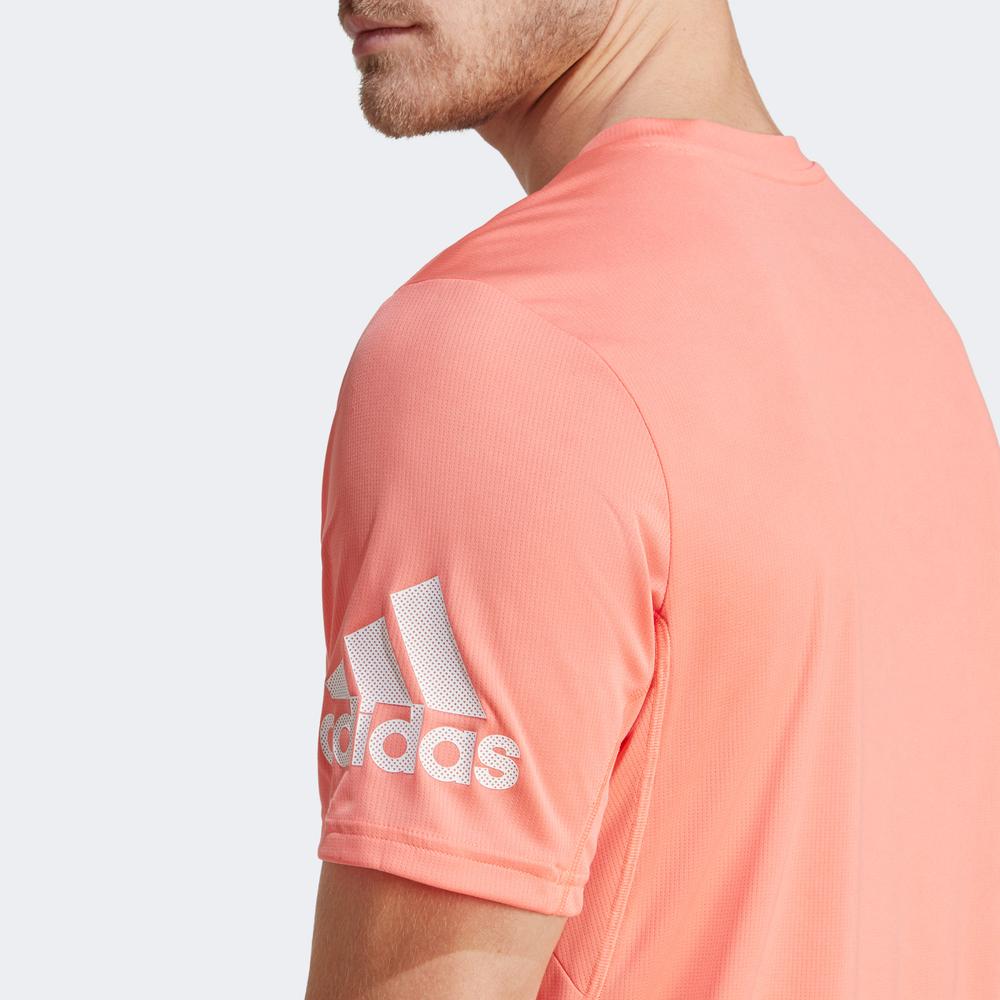 adidas Run It Erkek Pembe Koşu T-Shirt