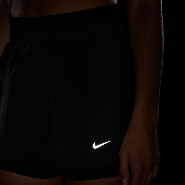Nike Dri-Fit High-Waisted 3 Kadın Siyah Koşu Şortu