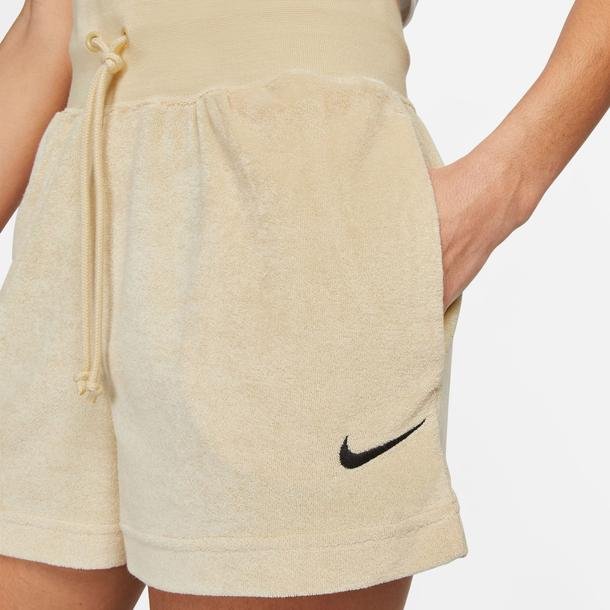 Nike Sportswear Terry Kadın Bej Günlük Şort