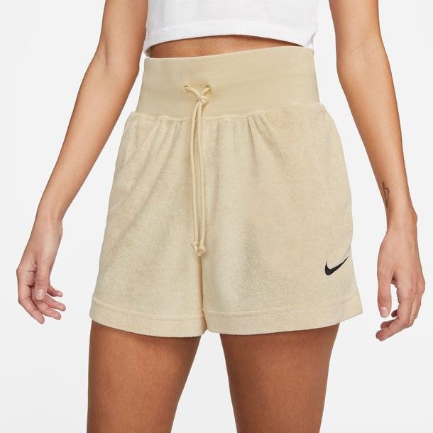 Nike Sportswear Terry Kadın Bej Günlük Şort