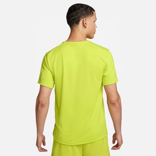 Nike Dri-Fit Uv Miler Ss Erkek Yeşil Antrenman T-Shirt