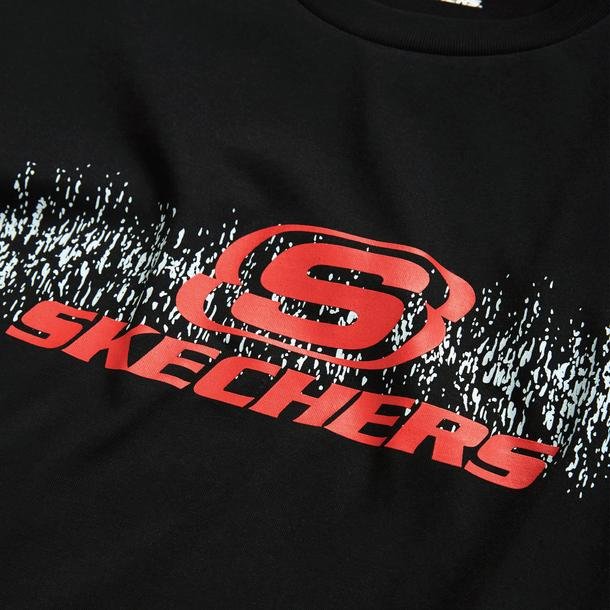 Skechers Big Logo Erkek Siyah Günlük T-Shirt
