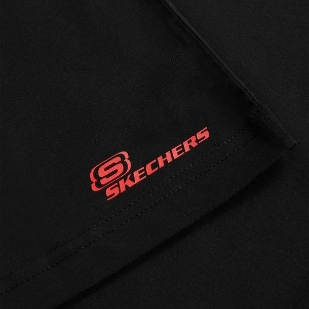 Skechers Big Logo Erkek Siyah Günlük T-Shirt