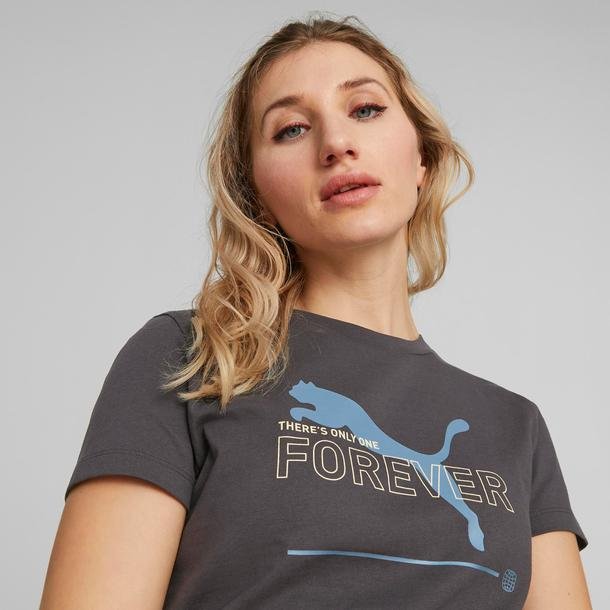Puma Evostripe Kadın Gri Günlük T-Shirt T-Shirt | Intersport