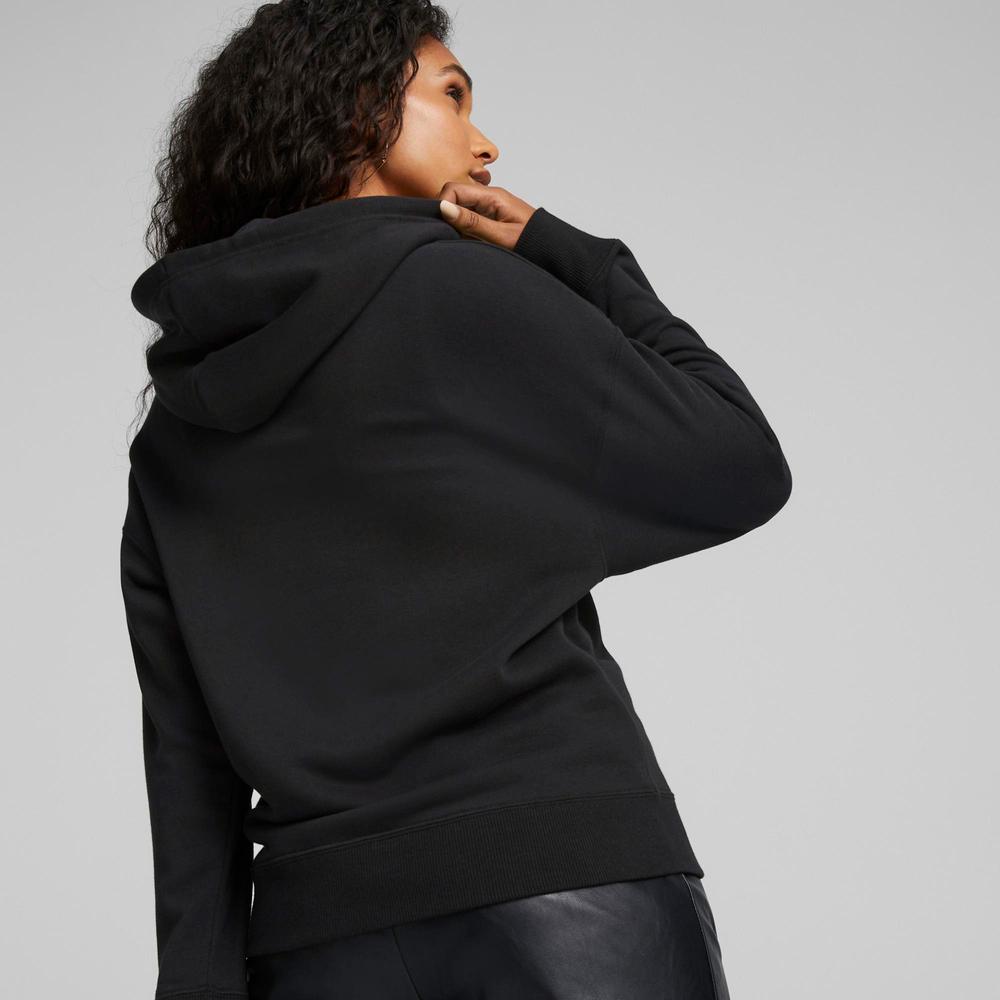 Puma Brand Love Metallic Logo Kadın Siyah Günlük Sweatshirt
