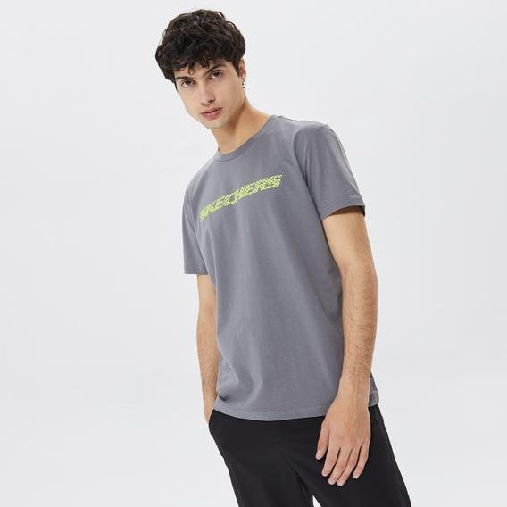 Skechers Graphic Big Logo Erkek Gri Günlük T-Shirt
