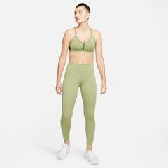 Nike Dri-Fit Indy V-Neck Kadın Yeşil Antrenman Bra