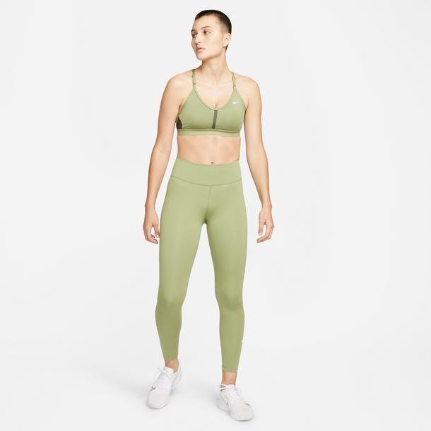 Nike Dri-Fit Indy V-Neck Kadın Yeşil Antrenman Bra