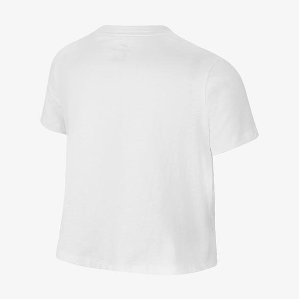 Nike Sportswear Crop Futura Çocuk Beyaz Günlük T-Shirt