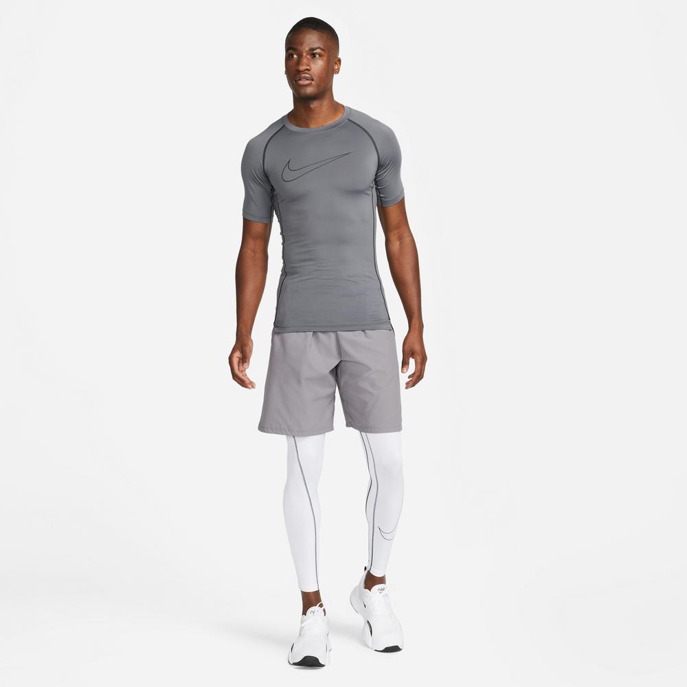 Nike Pro Dri-Fit Top Short Sleeve Erkek Gri Antrenman T-Shirt