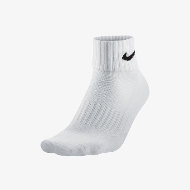 Nike Cush Qtr 3Pr-Value 144 Unisex Beyaz Çorap