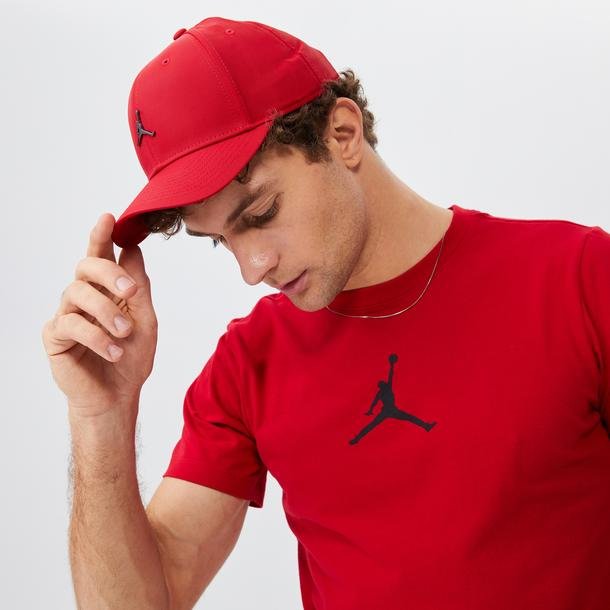 Jordan Jupman Dri-Fit Crew Erkek Kırmızı Basketbol T-Shirt
