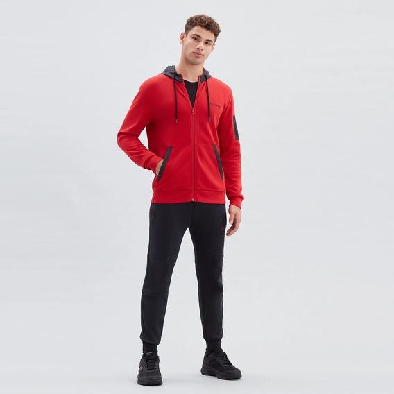Skechers 2Xı-Lock Woven Detailed Erkek Kırmızı Sweatshirt