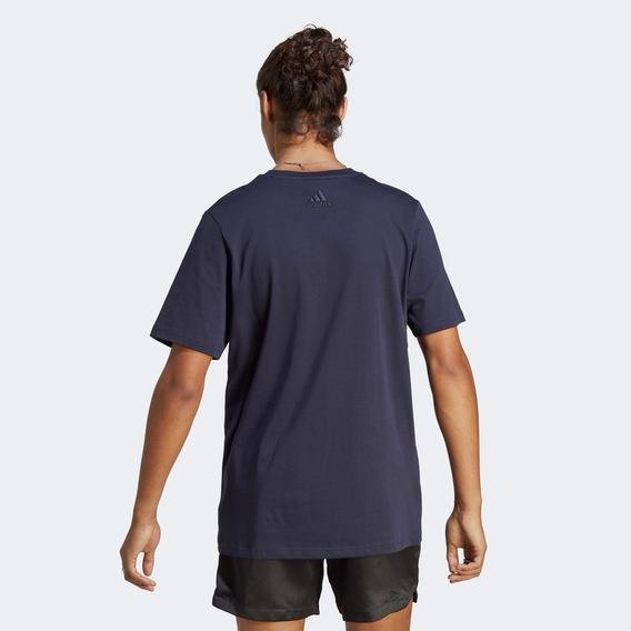 adidas Essentials Erkek Lacivert Günlük T-Shirt