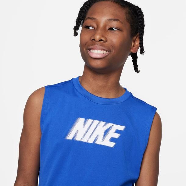 Nike Dri-Fit Multi Çocuk Mavi Antrenman T-Shirt