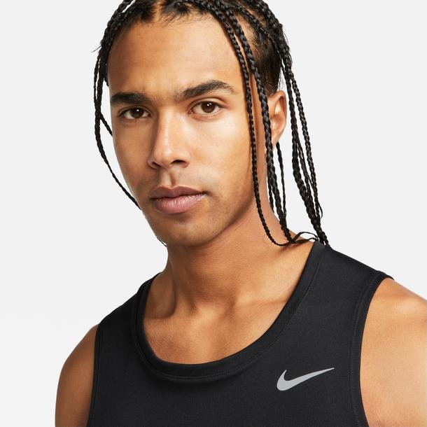 Nike Dri-Fit Miler Run Erkek Siyah Koşu Atleti