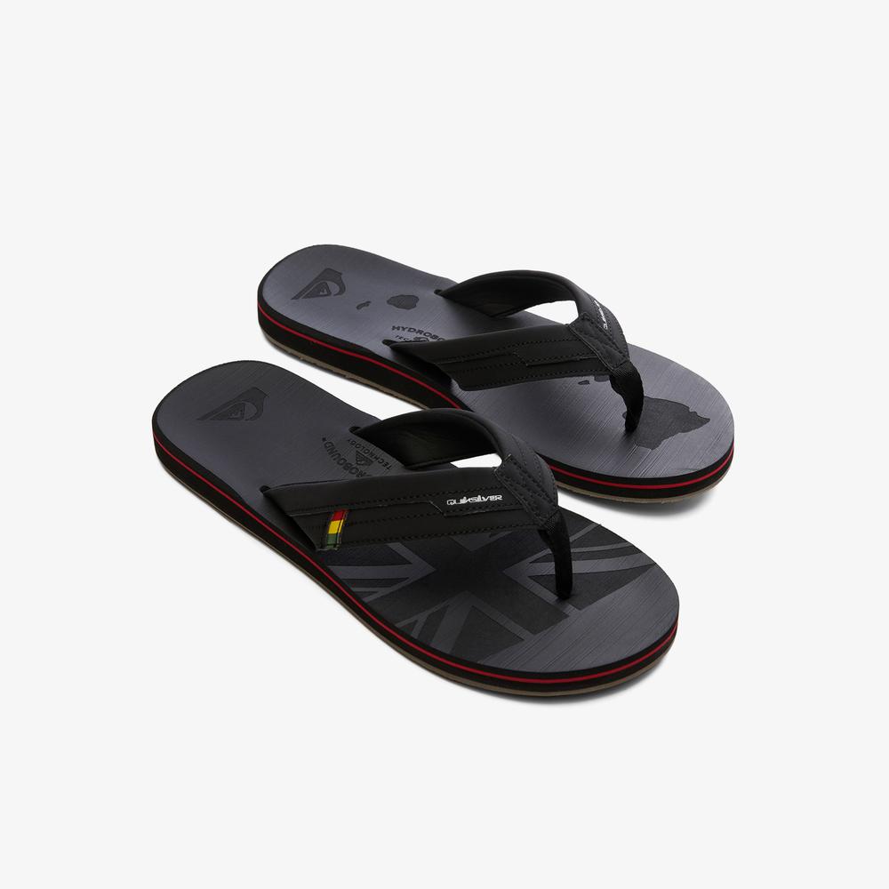 Quiksilver Island Oasis Squish Erkek Siyah Terlik