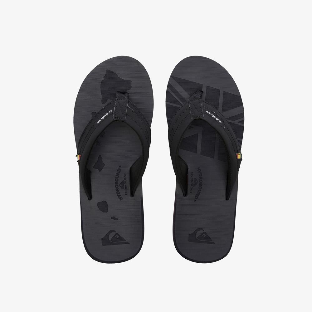 Quiksilver Island Oasis Squish Erkek Siyah Terlik