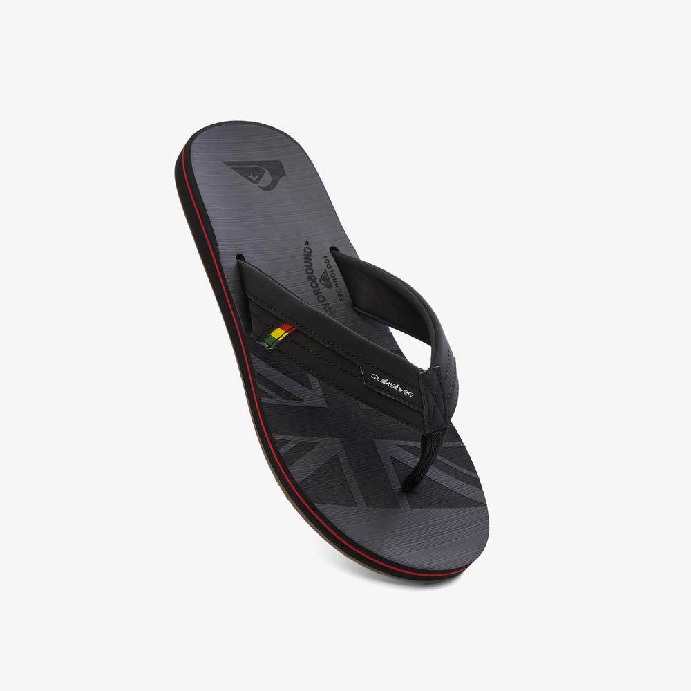 Quiksilver Island Oasis Squish Erkek Siyah Terlik