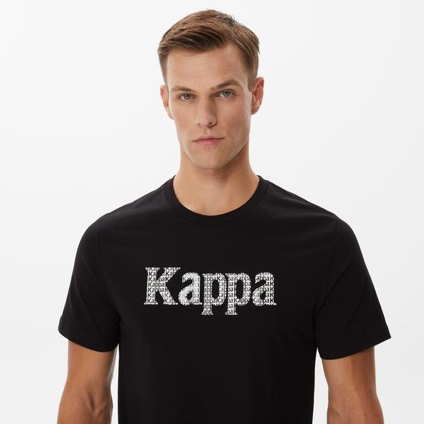 Kappa Authentic Hulme Erkek Siyah Günlük T-Shirt