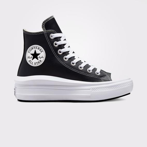 Converse Chuck Taylor All Star Move Platform Foundational Leather Kadın Siyah Sneaker