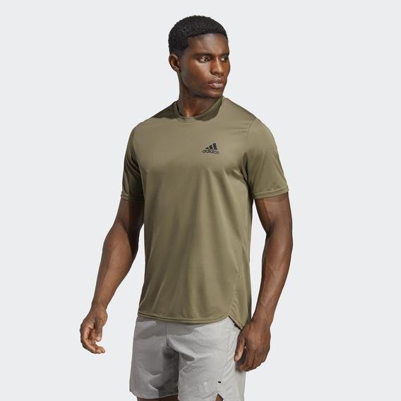 adidas Aeroerady Designed For Movement Erkek Yeşil Antrenman T-Shirt