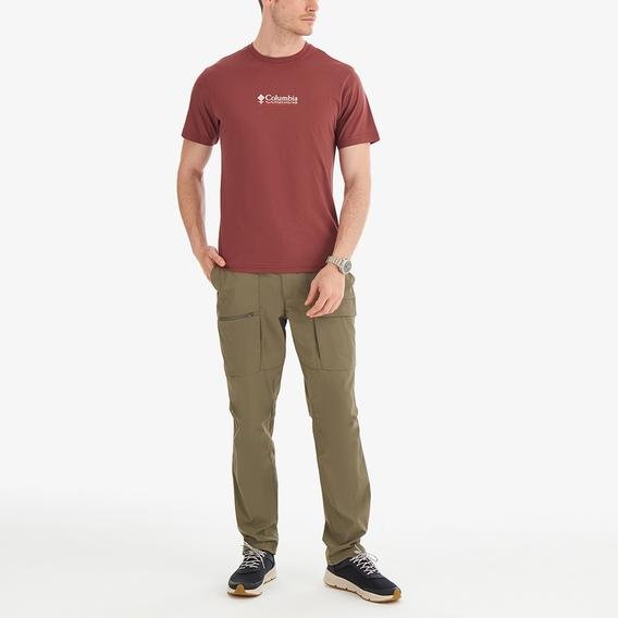 Columbia CSC Ripples Mini Erkek Kahverengi Outdoor T-Shirt