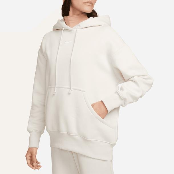 Nike Sportswear Phoenix Fleece Kadın Krem Günlük Sweatshirt