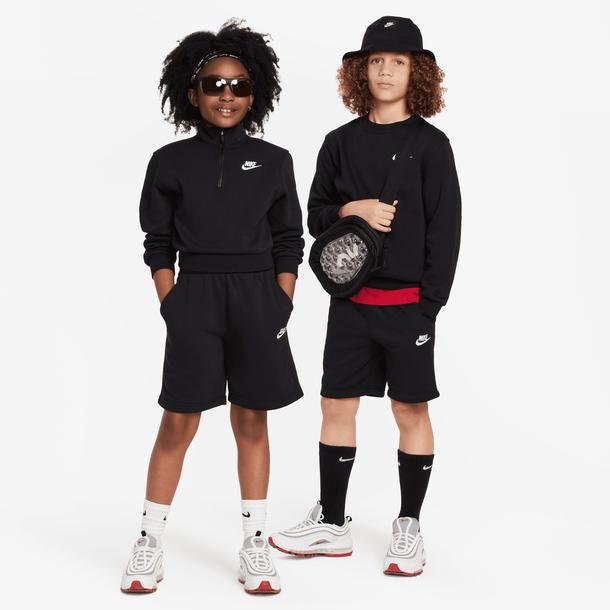 Nike Sportswear Club Fleece Çocuk Siyah Günlük Şort