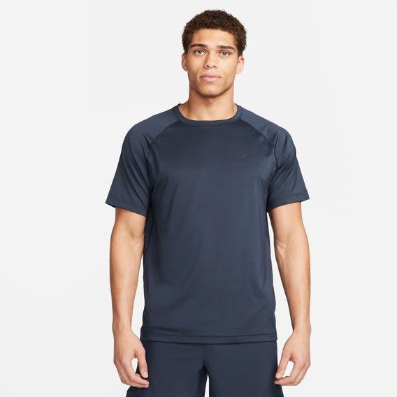 Nike Dri-Fit Ready Erkek Mavi Antrenman T-shirt
