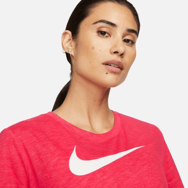 Nike Dri-Fit Swoosh Kadın Pembe Koşu T-shirt
