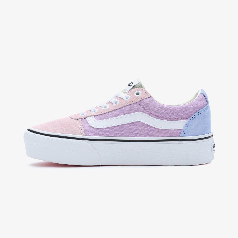 Vans Ward Platform Kadın Krem Sneaker