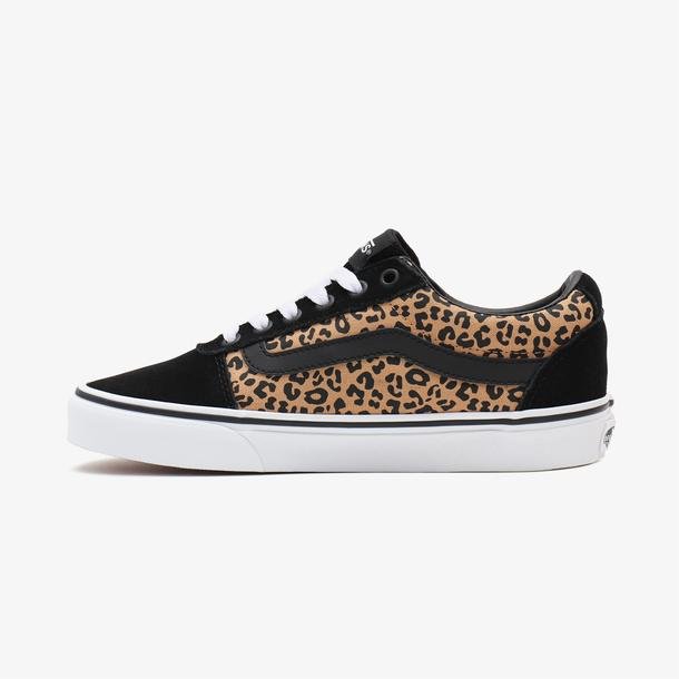 Vans Ward Leopard Kadın Siyah Sneaker