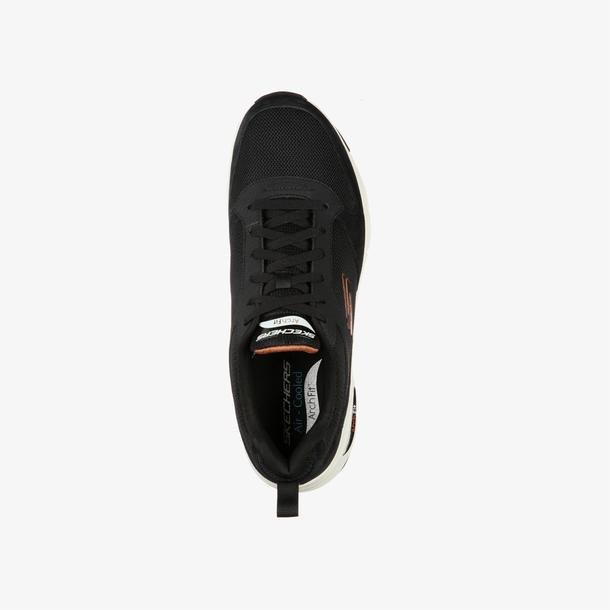 Skechers Arch Fit-Servitica Erkek Siyah Günlük Spor Ayakkabı