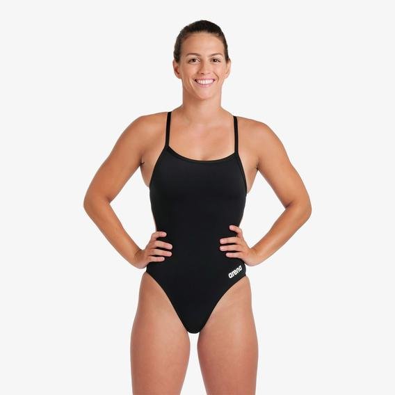 Arena Team Swimsuit Kadın Siyah  Yüzücü Mayosu