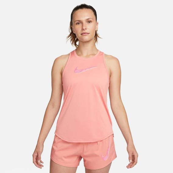 Nike Dri-Fit Swoosh Kadın Pembe Koşu T-Shirt