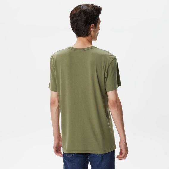 Quiksilver Qs Rockin Skull Erkek Yeşil Günlük T-Shirt