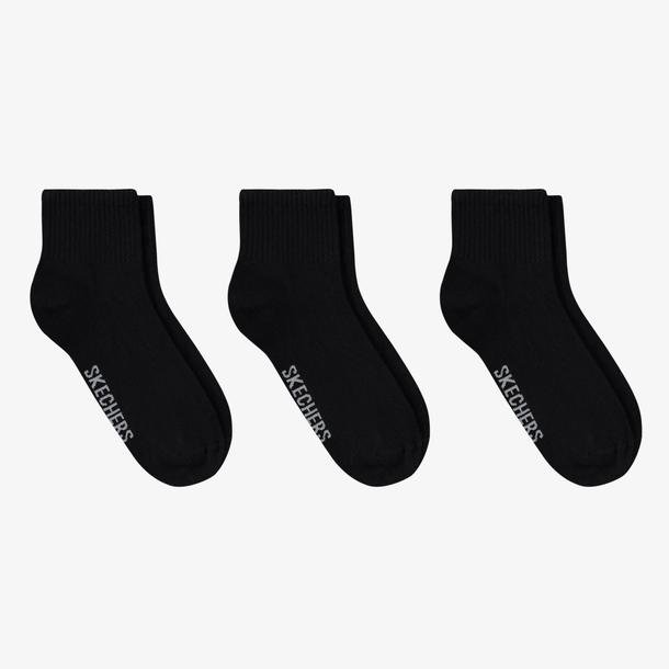 Skechers U Skx Nopad Mid Cut Socks 3 Pack Unisex Siyah Çorap