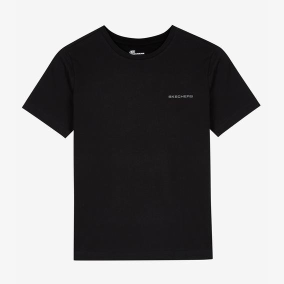 Skechers W New Basics Crew Neck Kadın Siyah T-Shirt