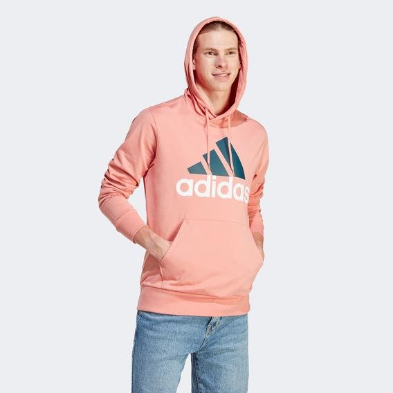 adidas Essentials Logo Erkek Pembe Günlük Sweatshirt